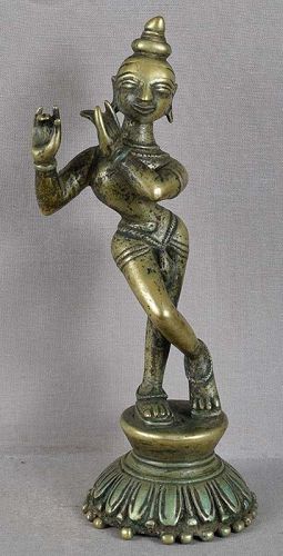 18c Indian bronze KRISHNA VENUGOPALA Orissa