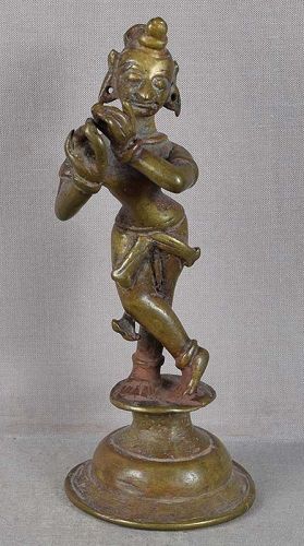 18c Indian bronze KRISHNA VENUGOPALA Orissa