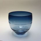 Don Gonzalez Steel-blue Glass Wrap Bowl