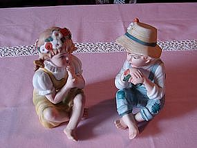 Lefton country boy and girl set