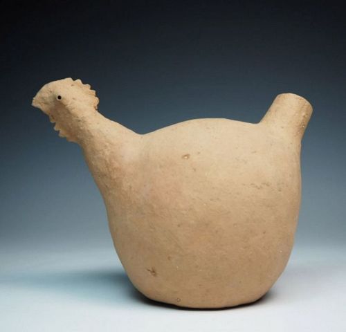 Museum Quality Chinese Neolithic Pottery Chicken Head Ewer