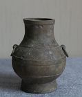 Chinese Han Dynasty Bronze Hu Vase