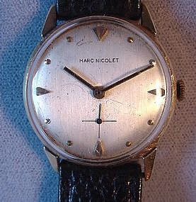 Gent's 14K MARC NICOLET Wrist Watch