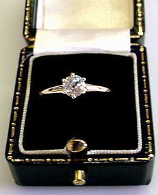 ANTIQUE HALF CARAT DIAMOND ENGAGEMENT RING