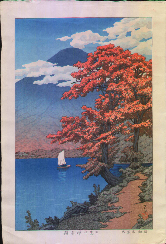 Kawase Hasui Woodblock Print - Chuzenji, Nikko SOLD