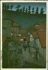 Hasui Kawase Japanese Woodblock Print - Hot Springs first ed. SOLD