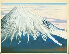 Jokata Kaiseki Woodblock Print - Snow-Capped Mt. Fuji - Rare SOLD