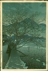 Kawase Hasui Woodblock Print - Evening in Beppu - 1929 1st ed SOLD