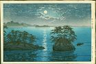 Kawase Hasui Japanese Woodblock Print - Futago Island, Matsushima SOLD