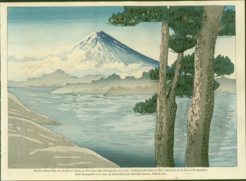 Peerless Mount Fuji - 1934 Japanese Woodblock Print - Very Rare SOLD