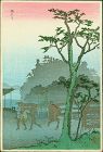 Takahashi Shotei Woodblock Print - Morning Fog - Likely Pre-1923 Rare