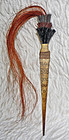 Naga long bone hair pin with stand