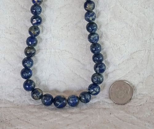 vintage necklace  Lapis Lazula graduated beads