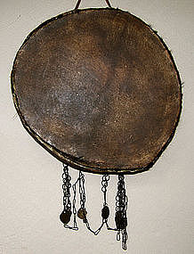 Large Antique Festival Parade Drum from Nepal