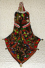 Pashtun Woman Headdress beaded embroidered India