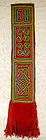 Tibetan embroidered Hair Braid cover worn for festival