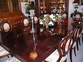 HUGE American Victorian Mahogany Dining Table