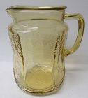 Federal Amber PATRICIAN SPOKE 8 In 75 Oz WATER PITCHER