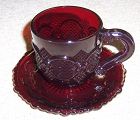 Avon Ruby Red 1876 CAPE COD Tea or Coffee CUP and SAUCER