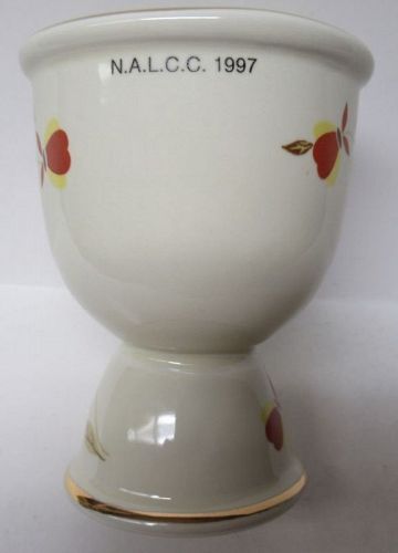Hall China 1997 NALCC Autumn Leaf Collectors Club 4 Inch EGG CUP, OB