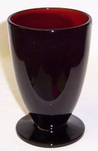 Anchor Hocking Fire King Royal Ruby Red 5 Inch FOOTED TUMBLER