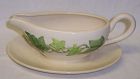 Franciscan IVY GRAVY or SAUCE BOAT with Attached UNDER PLATE