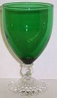 Anchor Hocking Forest Green BUBBLE 4 1/2 Inch JUICE GOBLET