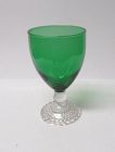Anchor Hocking Fire King Forest Green BUBBLE 5 1/4 Inch WATER GOBLET