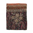 Antique Persian Embroidered Termeh Women's Pouch No.1, Qajar