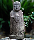 Stone Jizo Bosatsu Bodhisattva Buddha Kannon Edo 18 c.