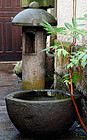 Stone Water Basin Mizubachi Chouzubachi Lantern Edo