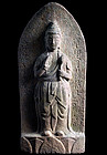Stone Sho-Kannon Bosatsu Bodhisattva Buddha Edo 18 c.