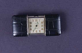 Art Deco Silver Movado Ermeto Pocket Watch