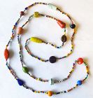 Murano beads strand necklace
