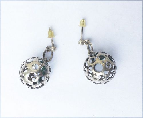 Liisa Vitali, Finland: silver earrings from the Ladybug collection