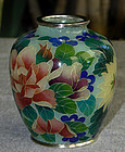 Japanese Cloisonne Enamel Plique-a-Jour Vase