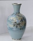 Namikawa Sosuke Cloisonne Enamel Vase - Cherry Blossoms and Moon