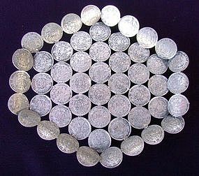 Vintage Tray with Guatemalan Coins
