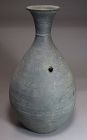 A Very Rare, Large, Fine  Pottery Bottle/Characters (명문명)-11th C.