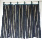 Japanese Antique Textile Asa Hemp Noren with Stripes