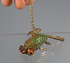 Chinese Articulated Gold Enamel Cloisonne Fish