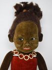 Norah Wellings Velveteen Black Character Doll with Glass