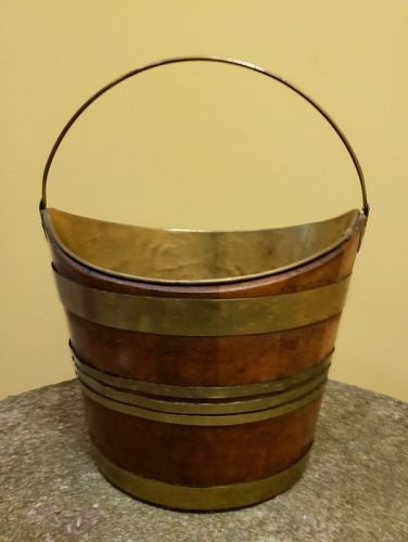 George III Navette English Peat Bucket, 18th Century