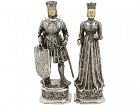 RARE Berthold Muller Sterling Silver Duke and Duchess Figurines