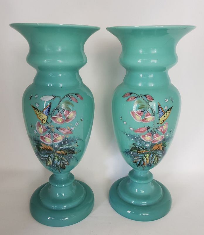 BLUE DEEP pair of artistic marine vases