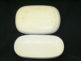 United Airlines Serving white small tray/dish 2