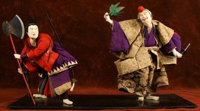 Late Edo Period Takeda Ningyo of Benkie and Yoshitsune
