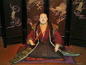 Rare and Fine Edo Period Musha Ningyo of Sen no Rikyu