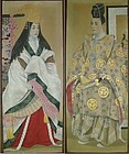 Pair of Masterpiece Paintings of an Imperial Couple