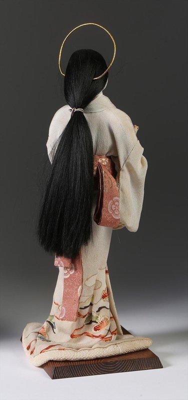 Japanese Ningyo of a Mother and Child or Mary and Child